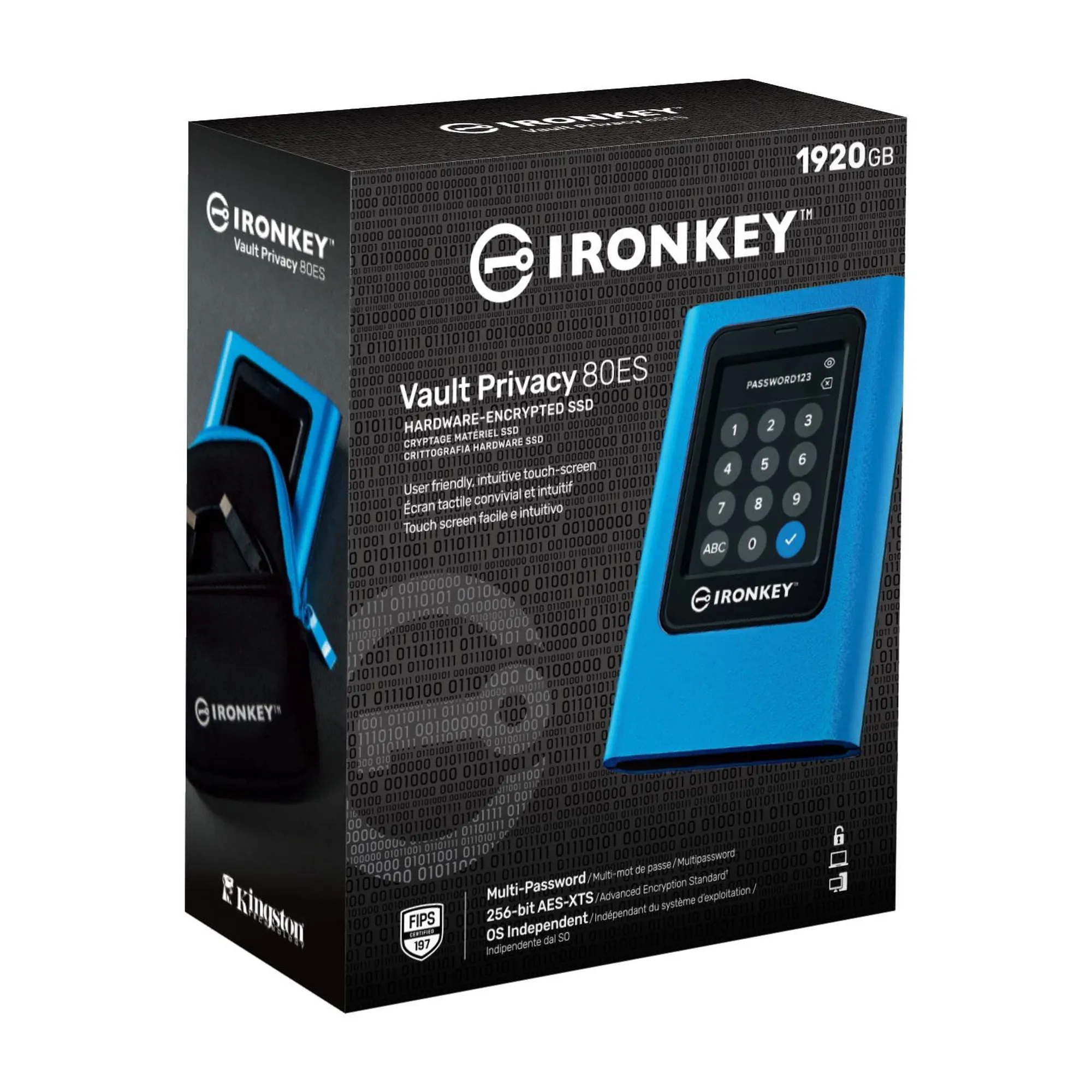 Купить SSD диск Kingston IronKey Vault Privacy 80 1.92TB USB 3.2 Gen 1 (IKVP80ES/1920G) - фото 3