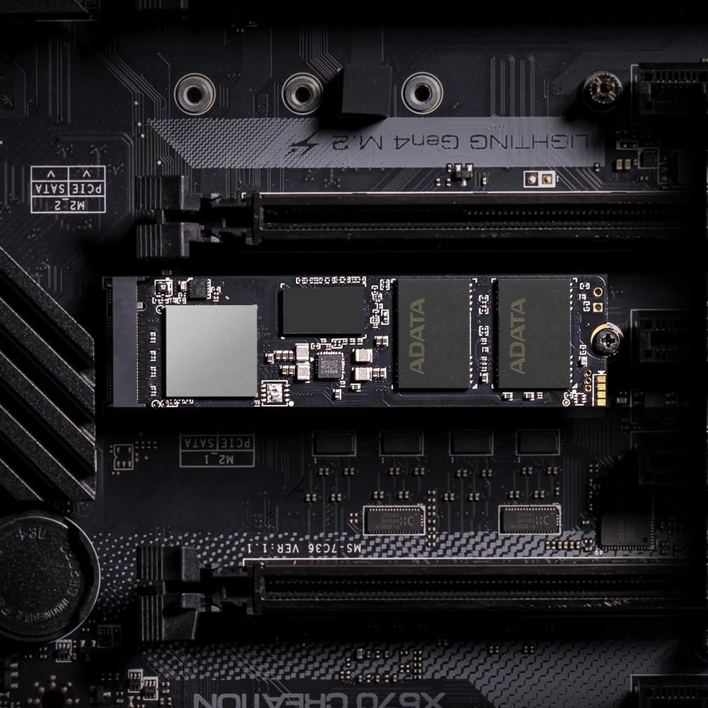 Купить SSD диск ADATA XPG GAMMIX S70 BLADE 1TB M.2 (AGAMMIXS70B-1T-CS) - фото 6