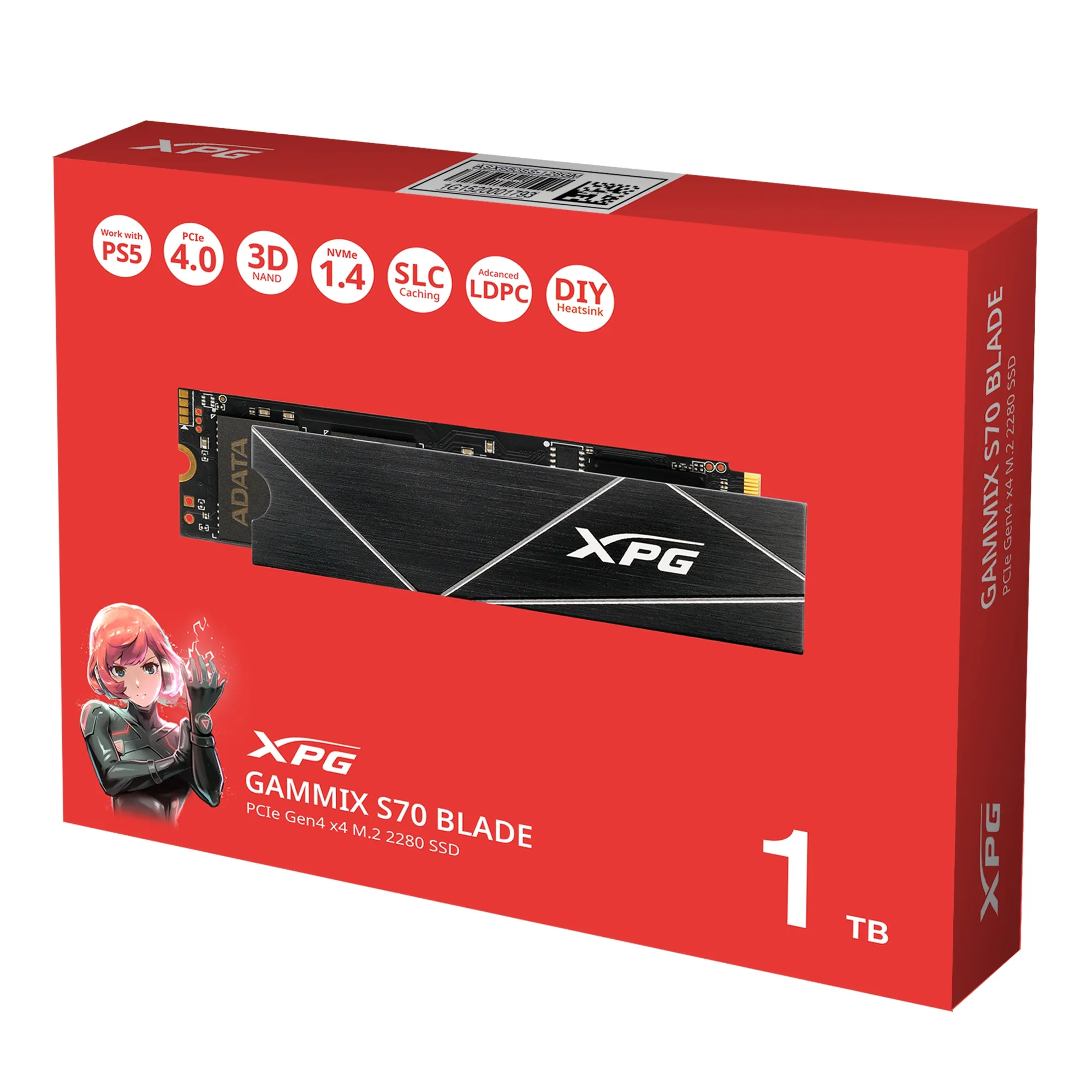 Купить SSD диск ADATA XPG GAMMIX S70 BLADE 1TB M.2 (AGAMMIXS70B-1T-CS) - фото 10