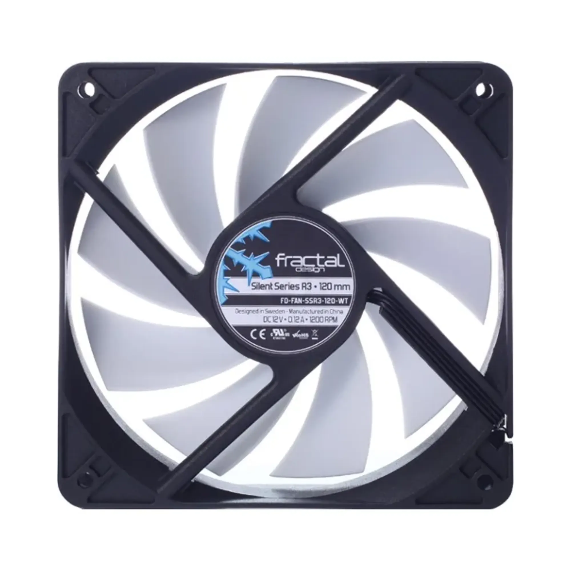 Купити Вентилятор Fractal Design Silent R3 120 (FD-FAN-SSR3-120-WT) - фото 1