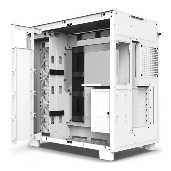 Купить Корпус NZXT H9 Flow Tempered Glass (CM-H91FW-01) White - фото 3
