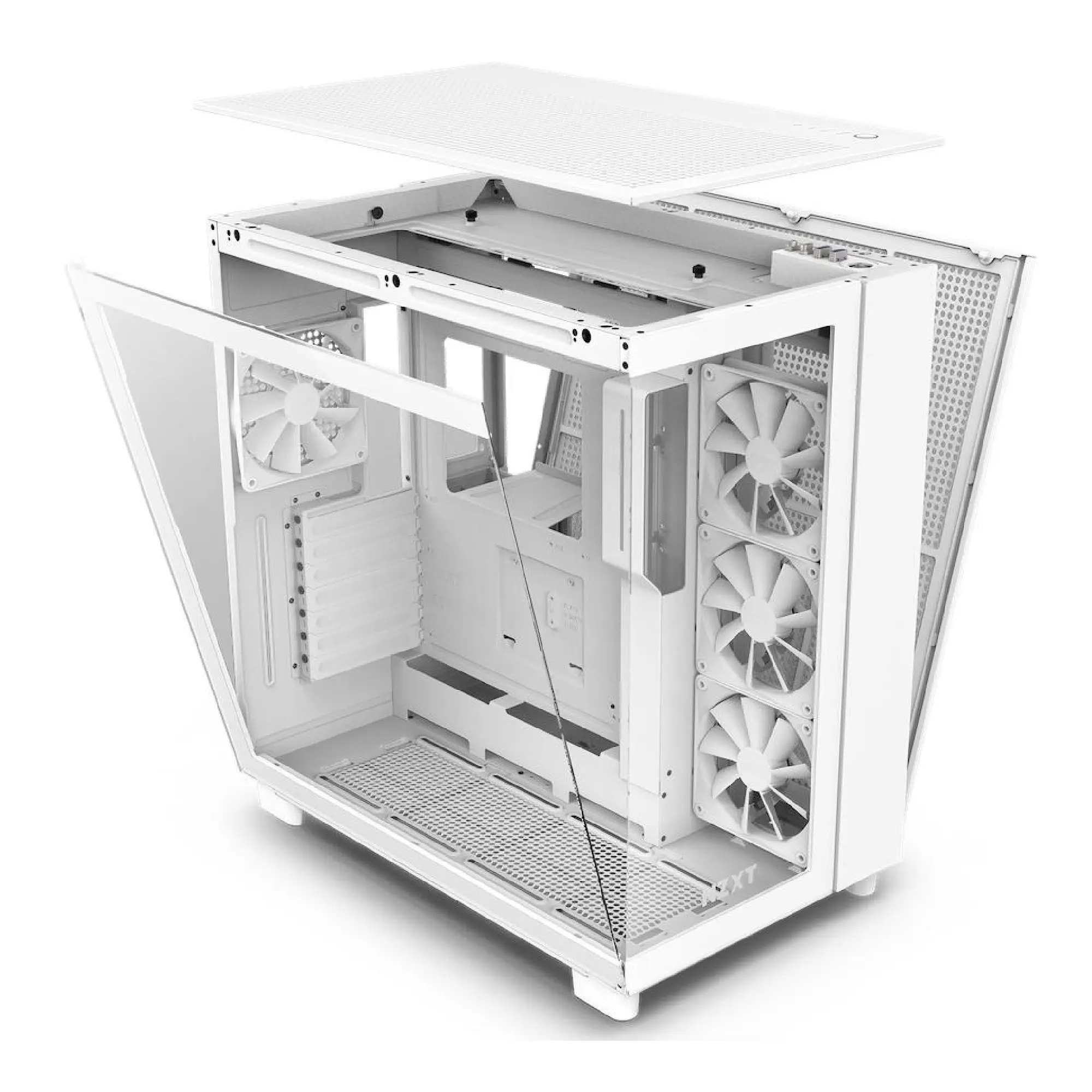 Купить Корпус NZXT H9 Flow Tempered Glass (CM-H91FW-01) White - фото 5