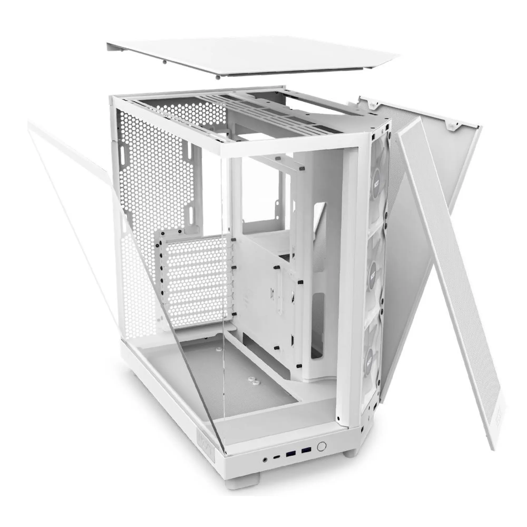 Купить Корпус NZXT H6 Flow RGB White (CC-H61FW-R1) - фото 3