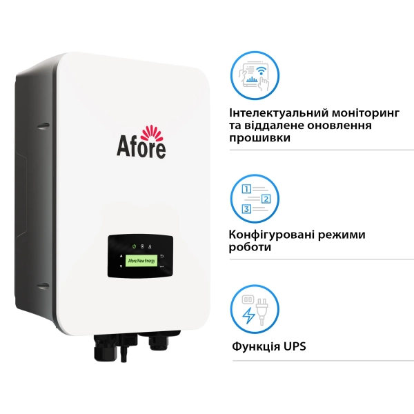 Купить Гибридный инвертор Afore AF5K-SLP 5KW 48V 2 MPPT Wi-Fi 220V Однофазный - фото 3
