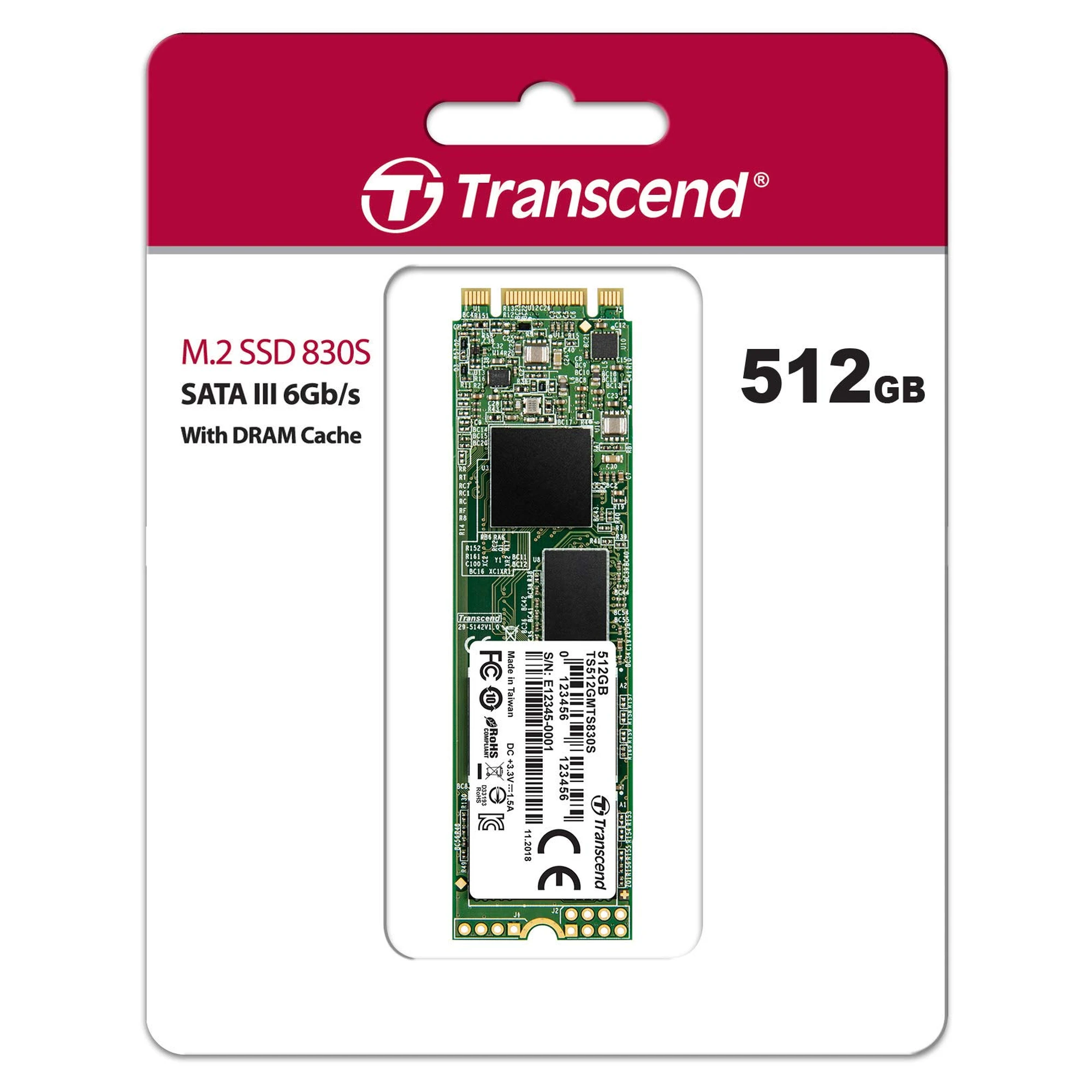 Купить SSD диск Transcend 512GB M.2 SATA 2280 (TS512GMTS830S) - фото 3