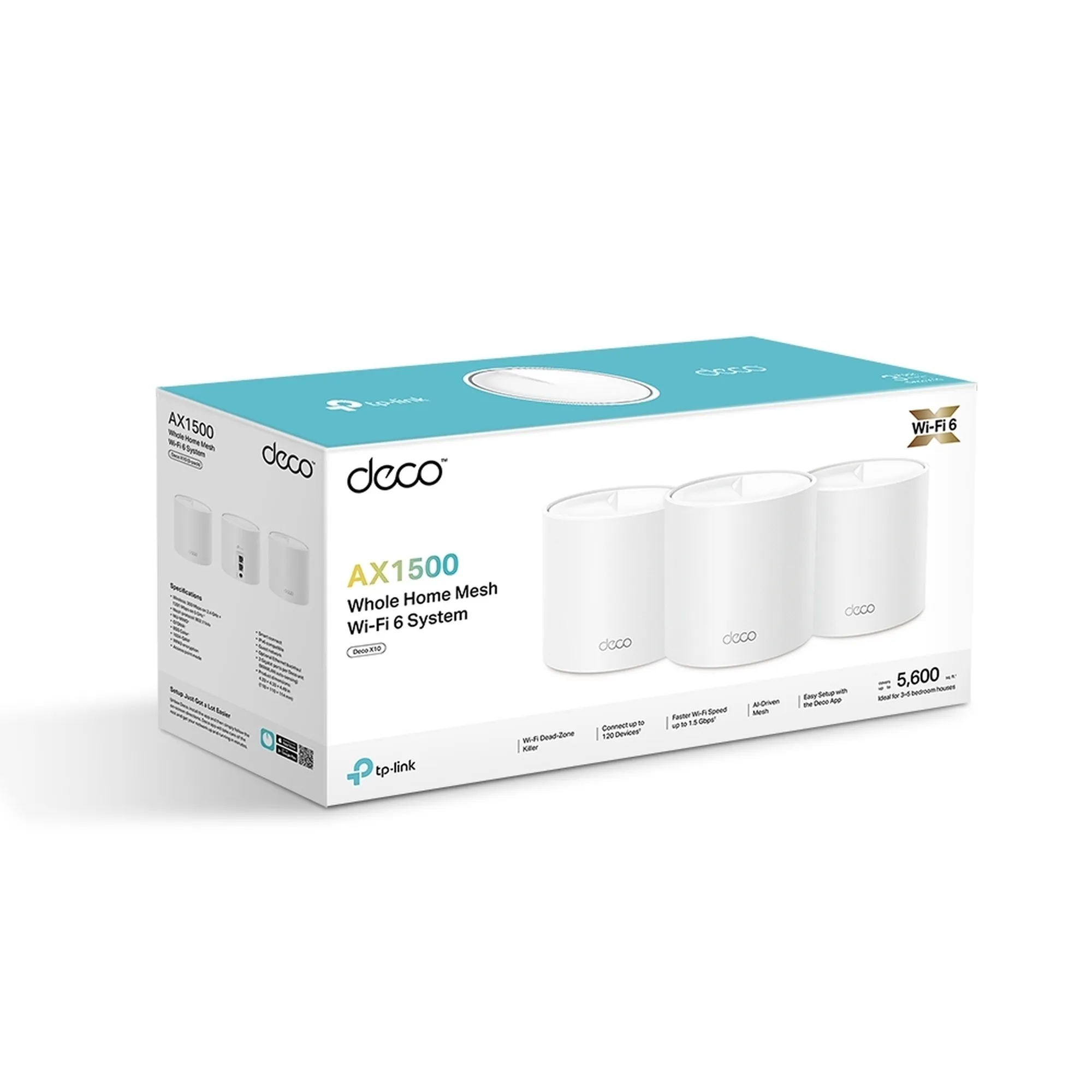 Купити Маршрутизатор TP-LINK Deco X10 3-pack - фото 7