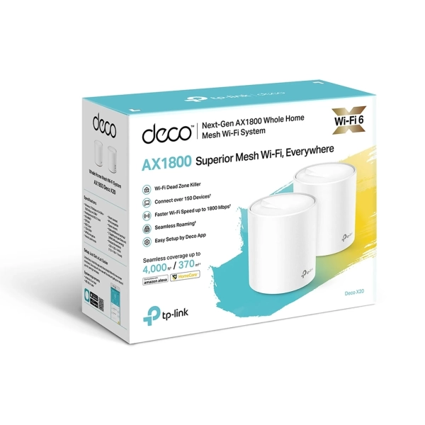 Купити Маршрутизатор TP-LINK Deco X20 2-pack - фото 6