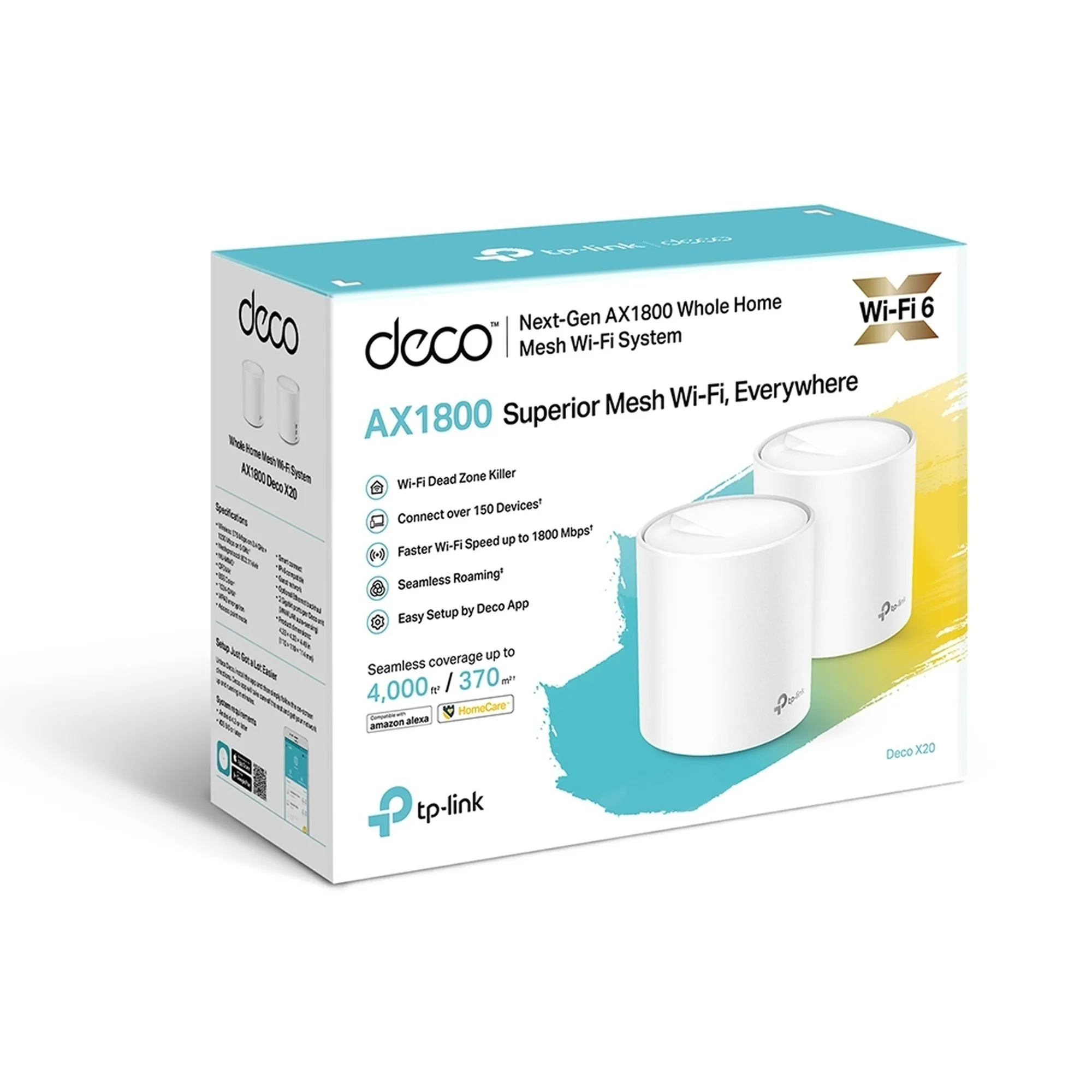 Купити Маршрутизатор TP-LINK Deco X20 2-pack - фото 6