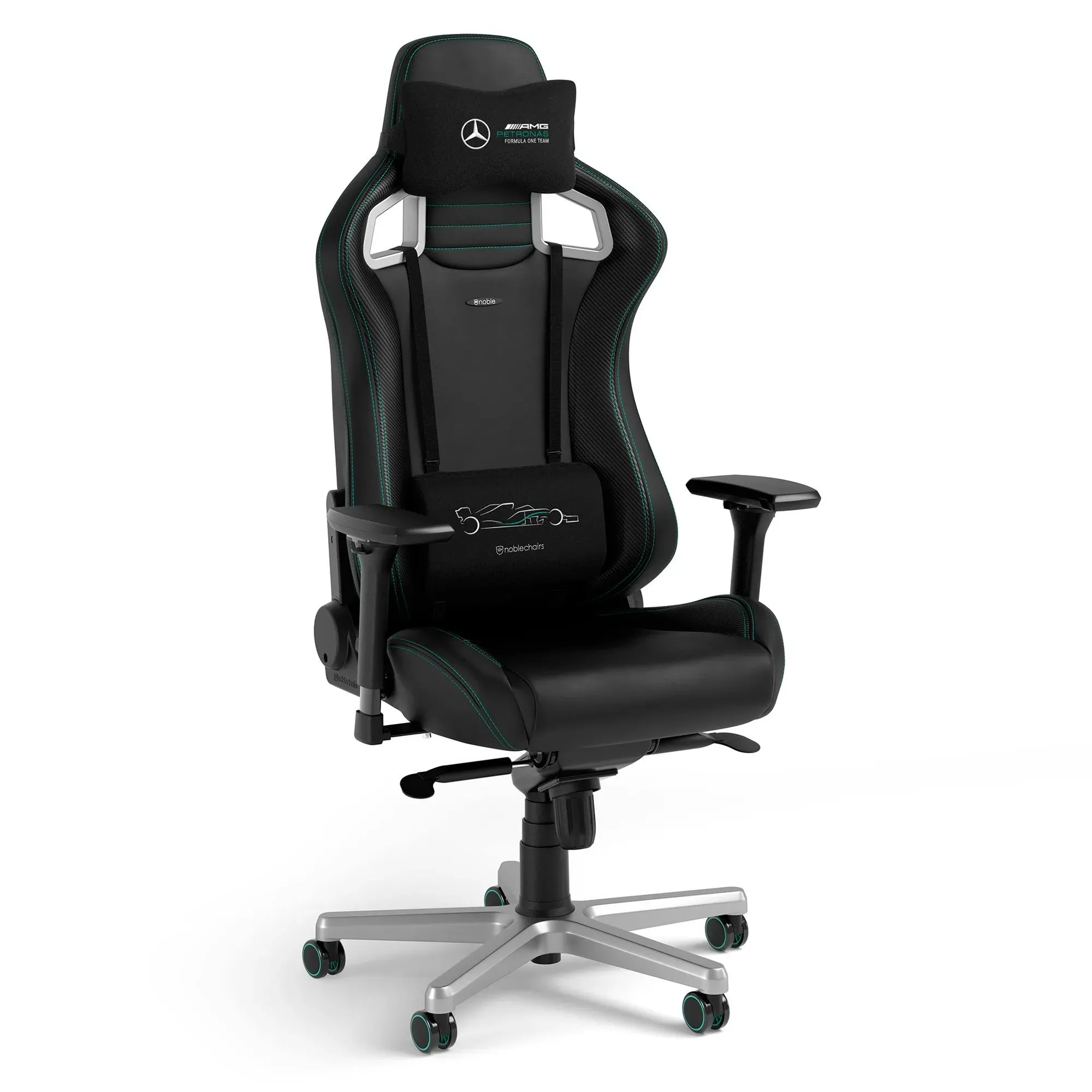 Купити Крісло для геймерів Noblechairs Epic Mercedes-AMG F1 Team (NBL-EPC-PU-MPF) - фото 1