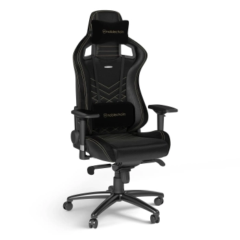 Купить Кресло для геймеров Noblechairs Epic PU leather black/gold (NBL-PU-GOL-002) - фото 1