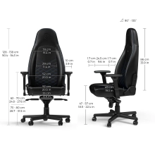 Купить Кресло для геймеров Noblechairs Icon PU leather black/blue (NBL-ICN-PU-BBL) - фото 7