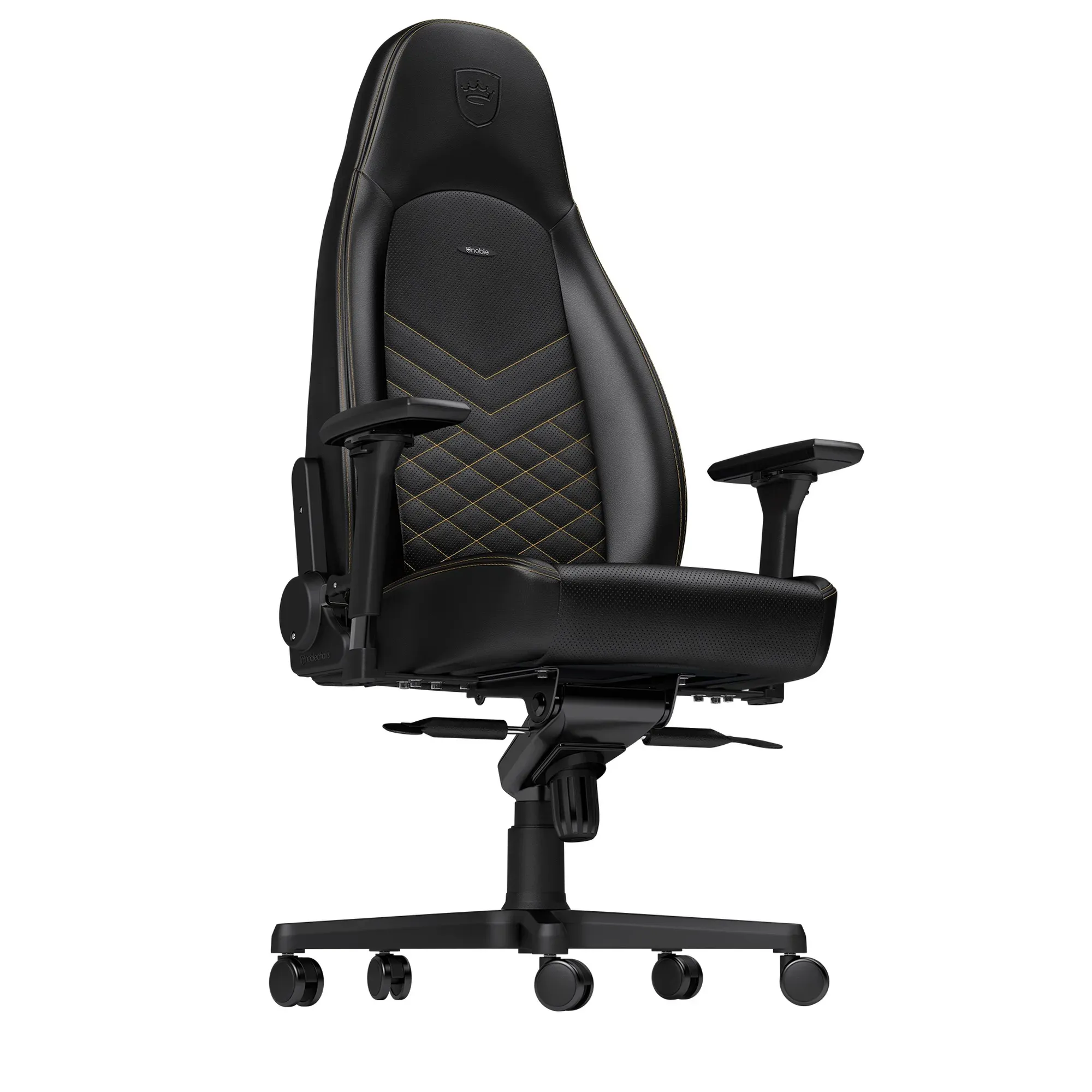 Купить Кресло для геймеров Noblechairs Icon PU leather black/gold (NBL-ICN-PU-GOL) - фото 1