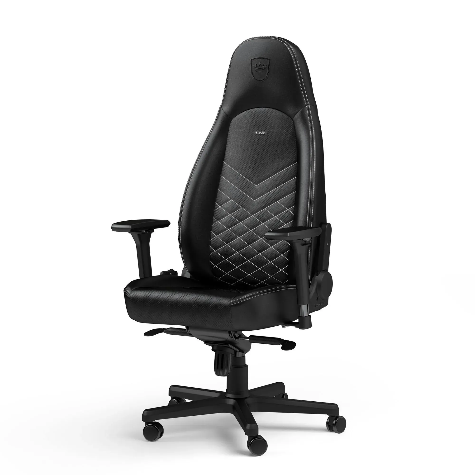 Купить Кресло для геймеров Noblechairs Icon PU leather black/platinum white (NBL-ICN-PU-BPW) - фото 3
