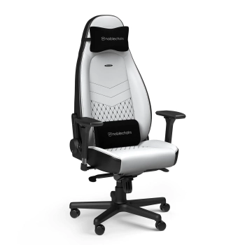 Купить Кресло для геймеров Noblechairs Icon PU leather white/black (NBL-ICN-PU-WBK) - фото 1