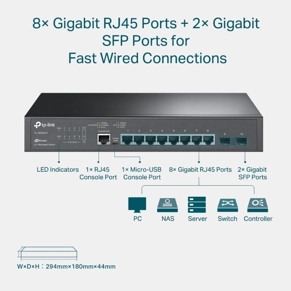 Купить Коммутатор TP-Link TL-SG3210 - фото 4