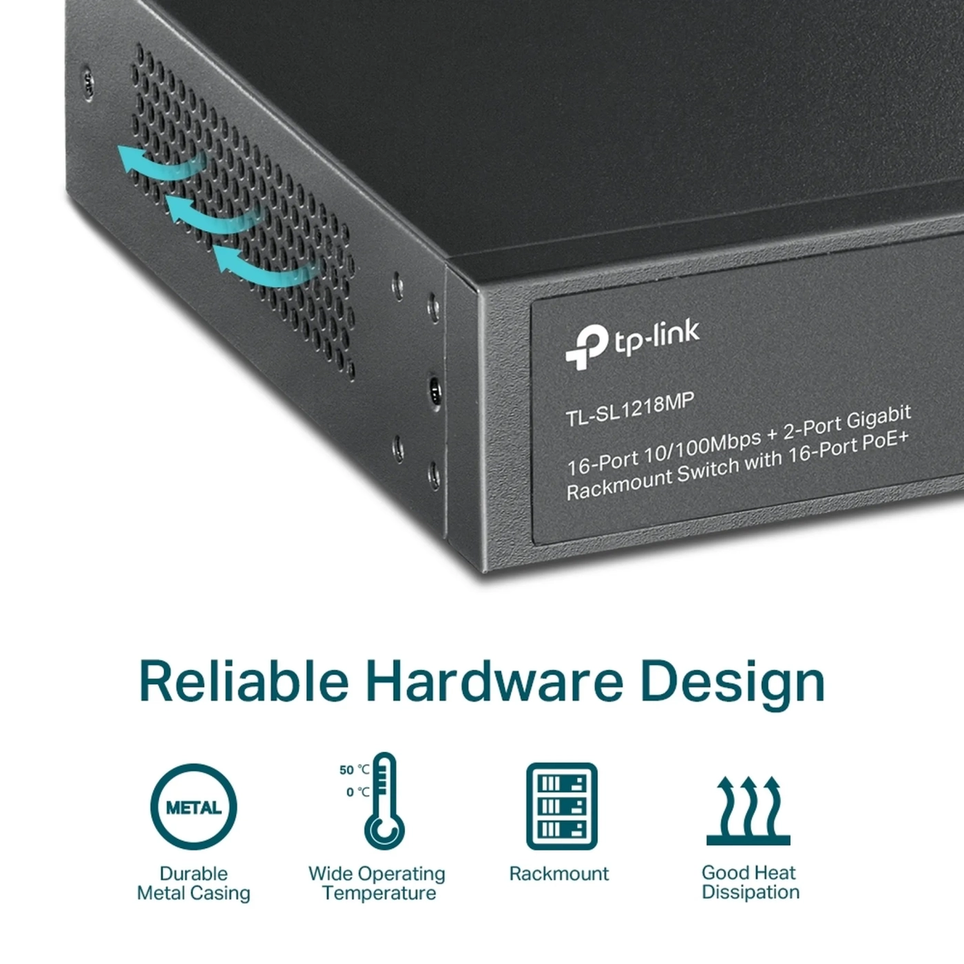 Купити Комутатор TP-Link TL-SL1218MP - фото 8