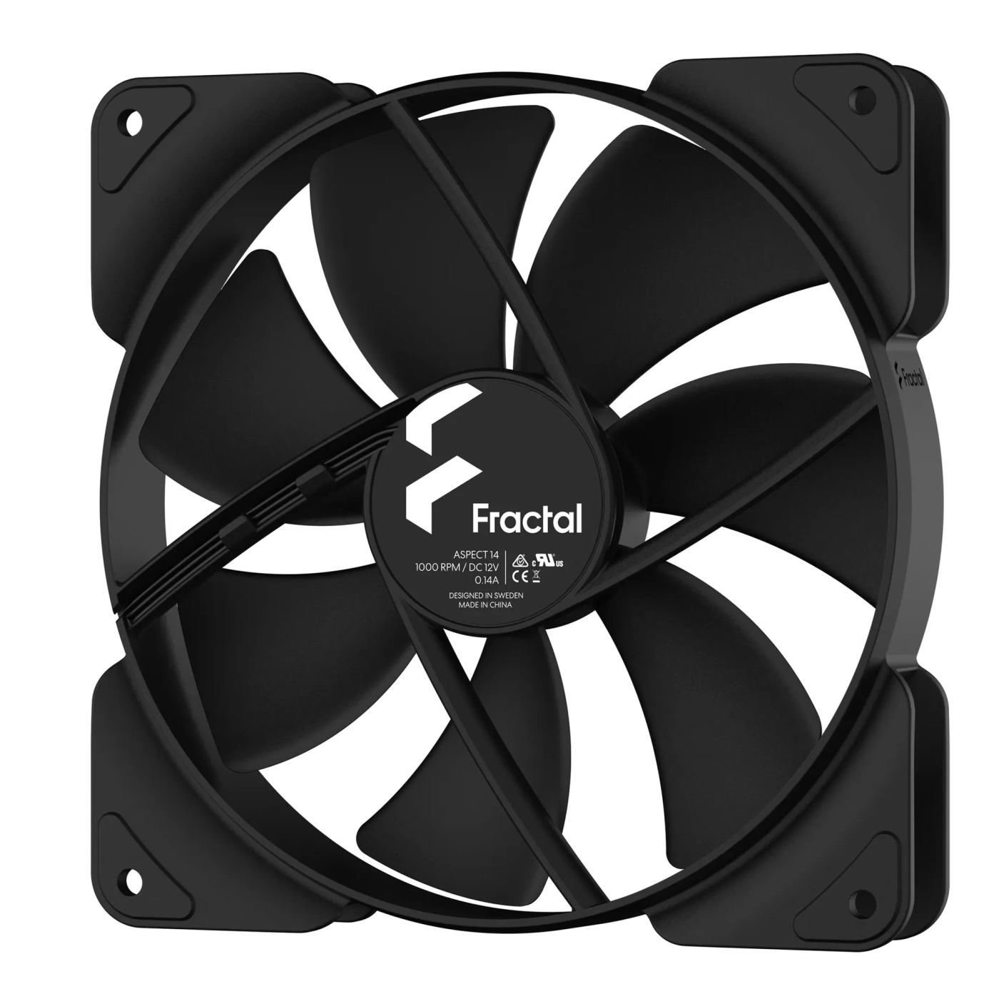 Купити Вентилятор Fractal Design Aspect 14 Black (FD-F-AS1-1401) - фото 2