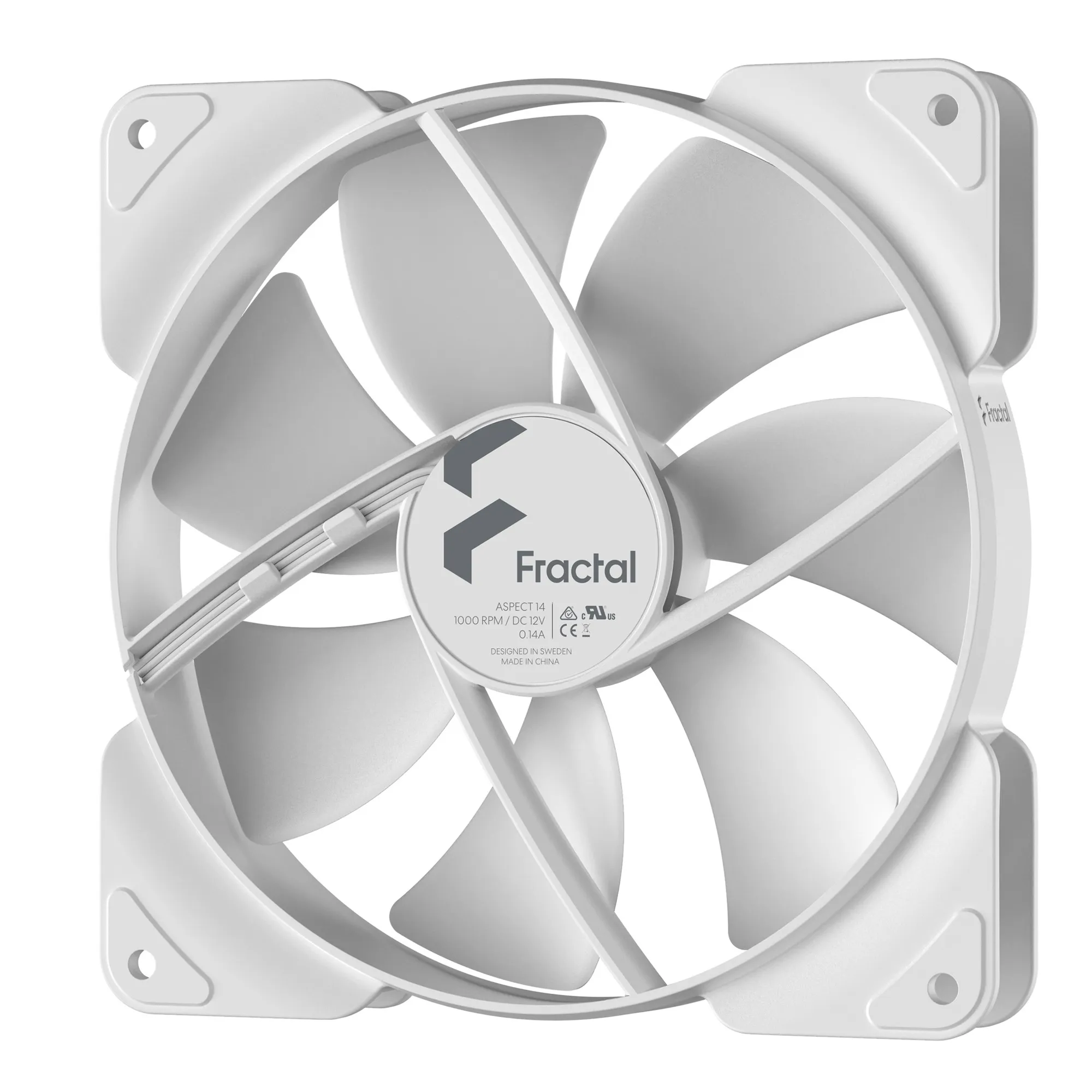 Купити Вентилятор Fractal Design Aspect 14 White (FD-F-AS1-1402) - фото 2