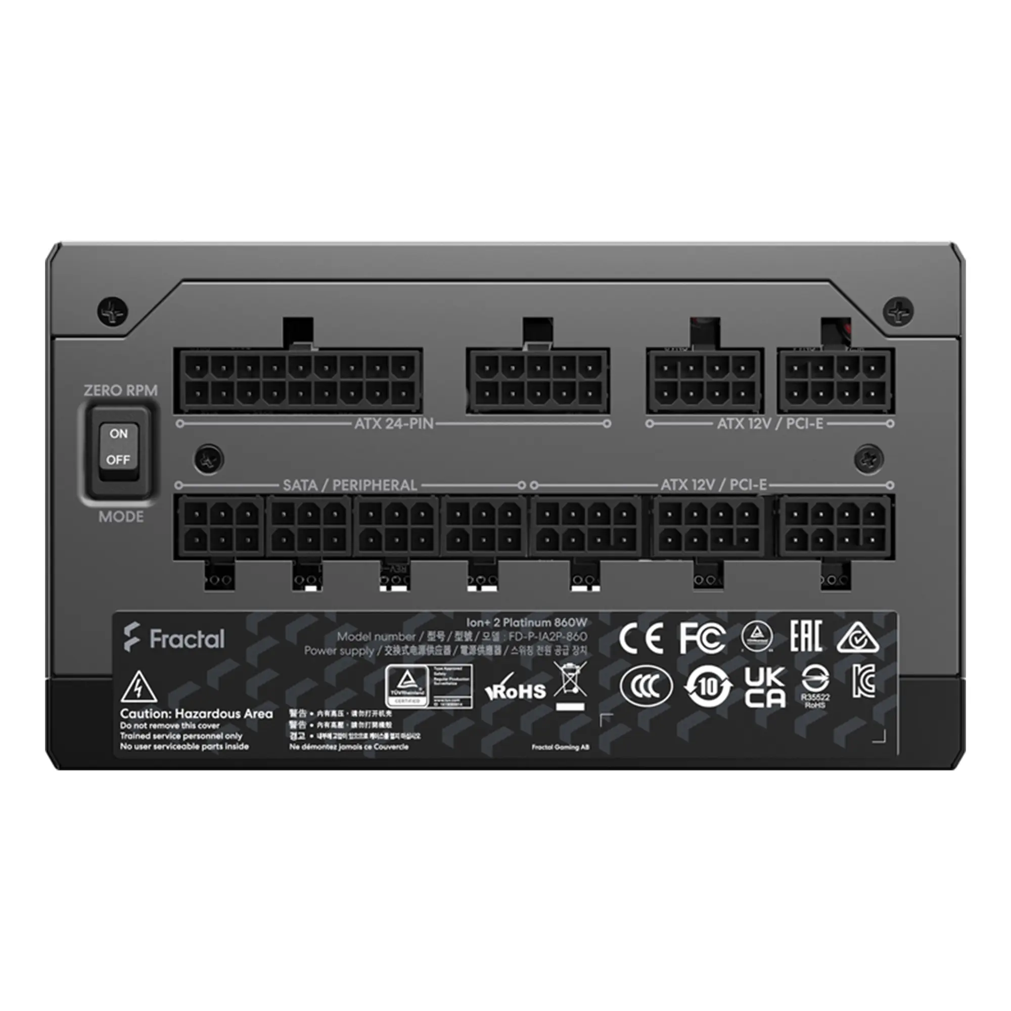 Купити Блок живлення Fractal Design 860W Ion + 2 Platinum (FD-P-IA2P-860-EU) - фото 5