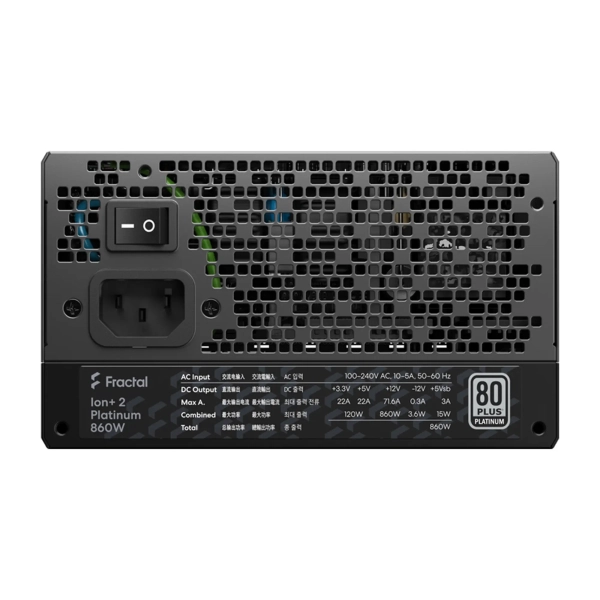 Купити Блок живлення Fractal Design 860W Ion + 2 Platinum (FD-P-IA2P-860-EU) - фото 7