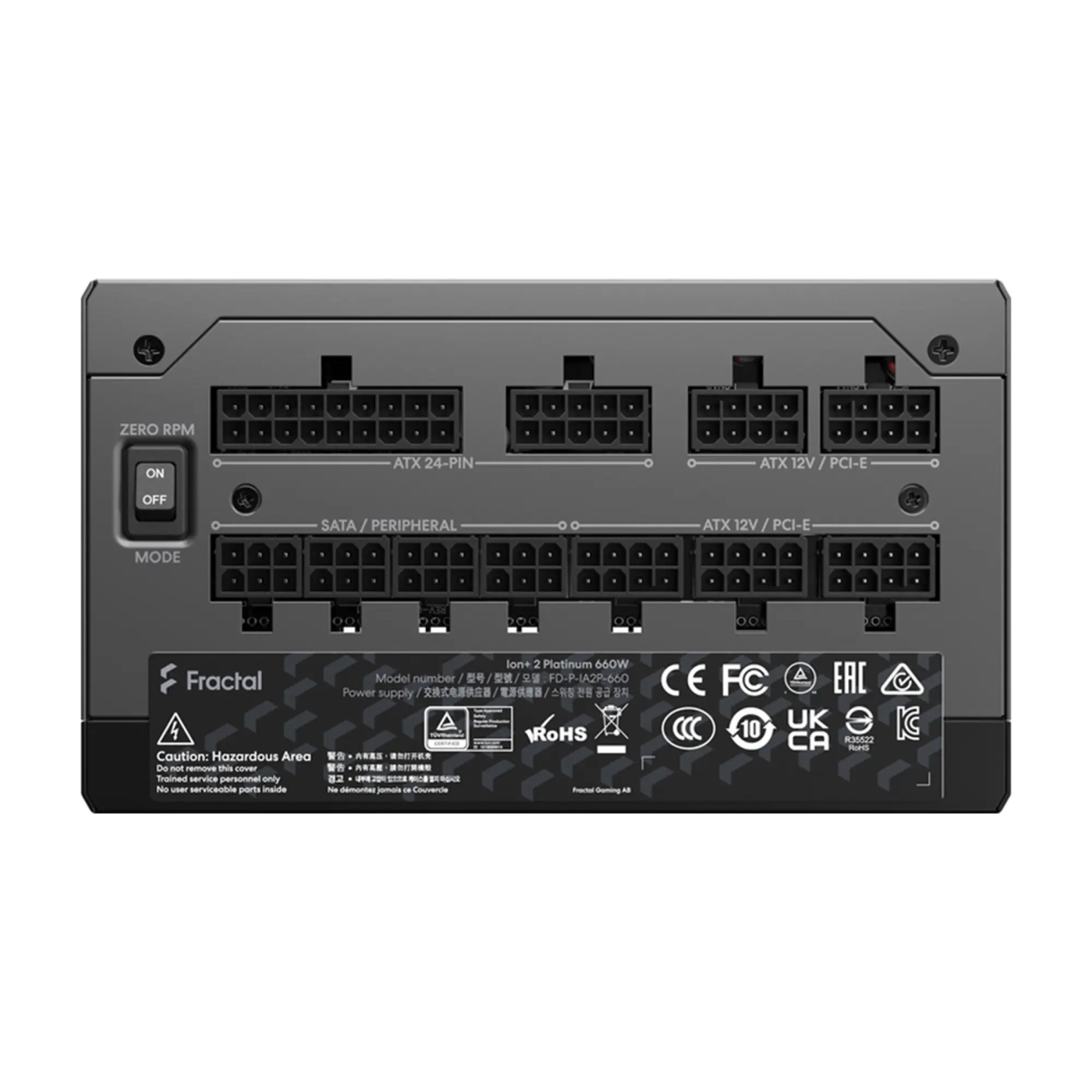 Купить Блок питания Fractal Design 660W Ion + 2 Platinum (FD-P-IA2P-660-EU) - фото 6