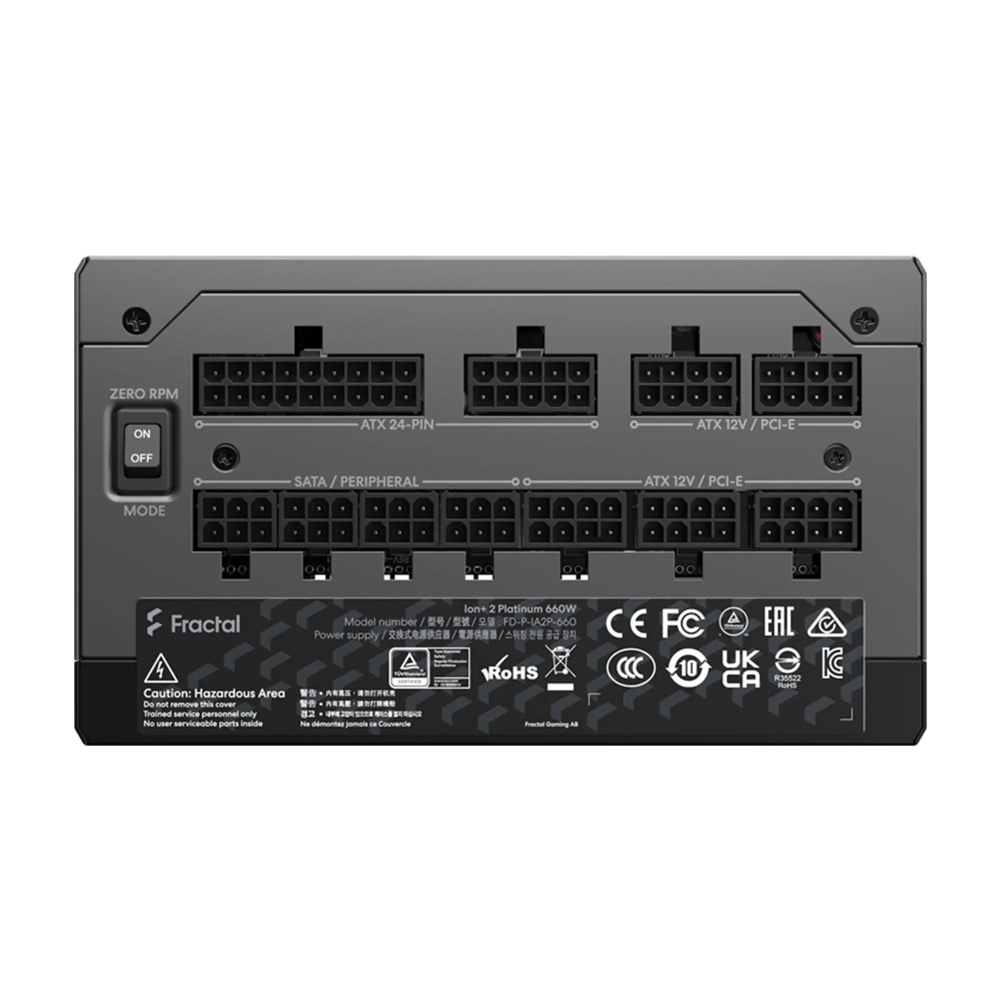 Купить Блок питания Fractal Design 660W Ion + 2 Platinum (FD-P-IA2P-660-EU) - фото 6