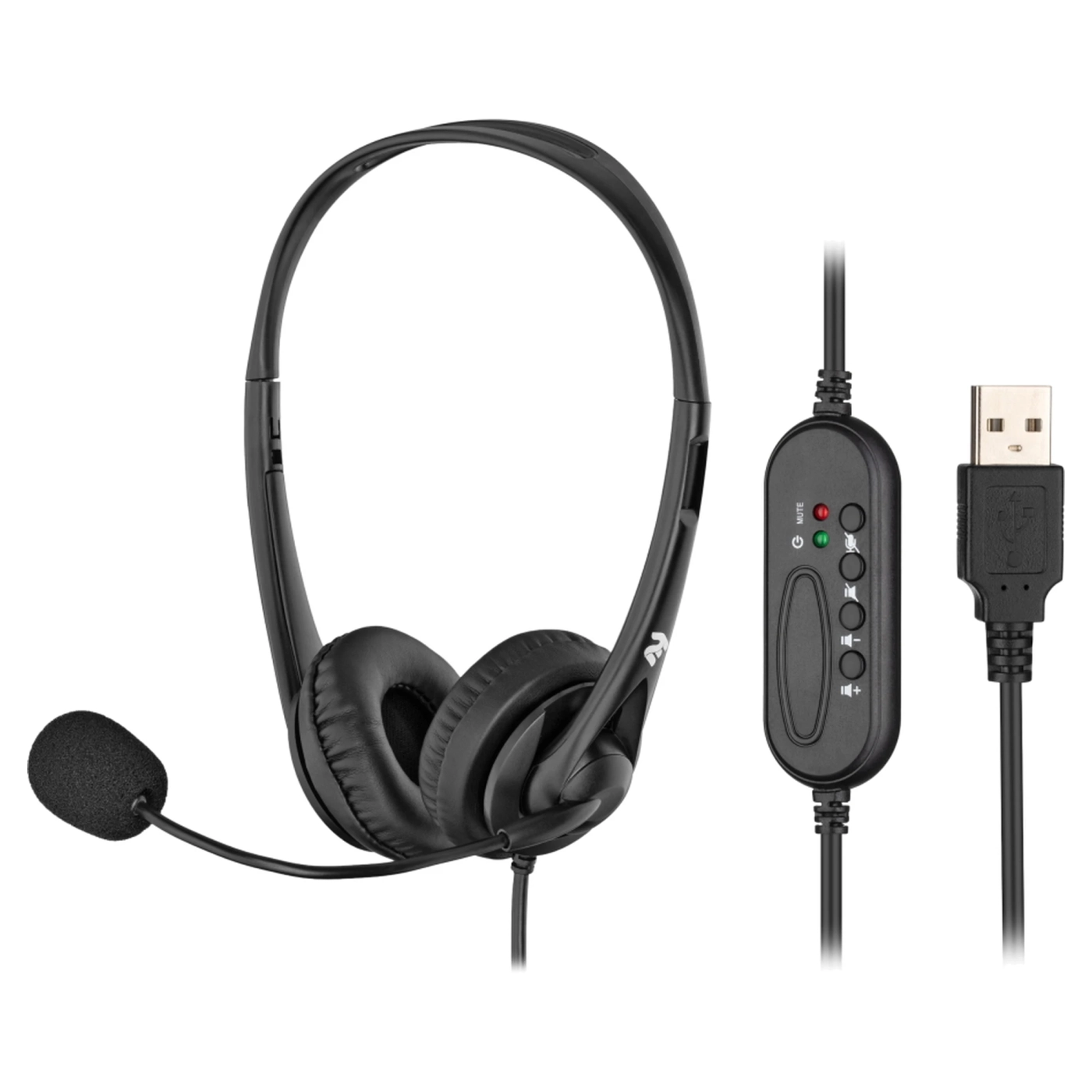 Купить Наушники 2E CH11 On-Ear USB Black (2E-CH11SU) - фото 1