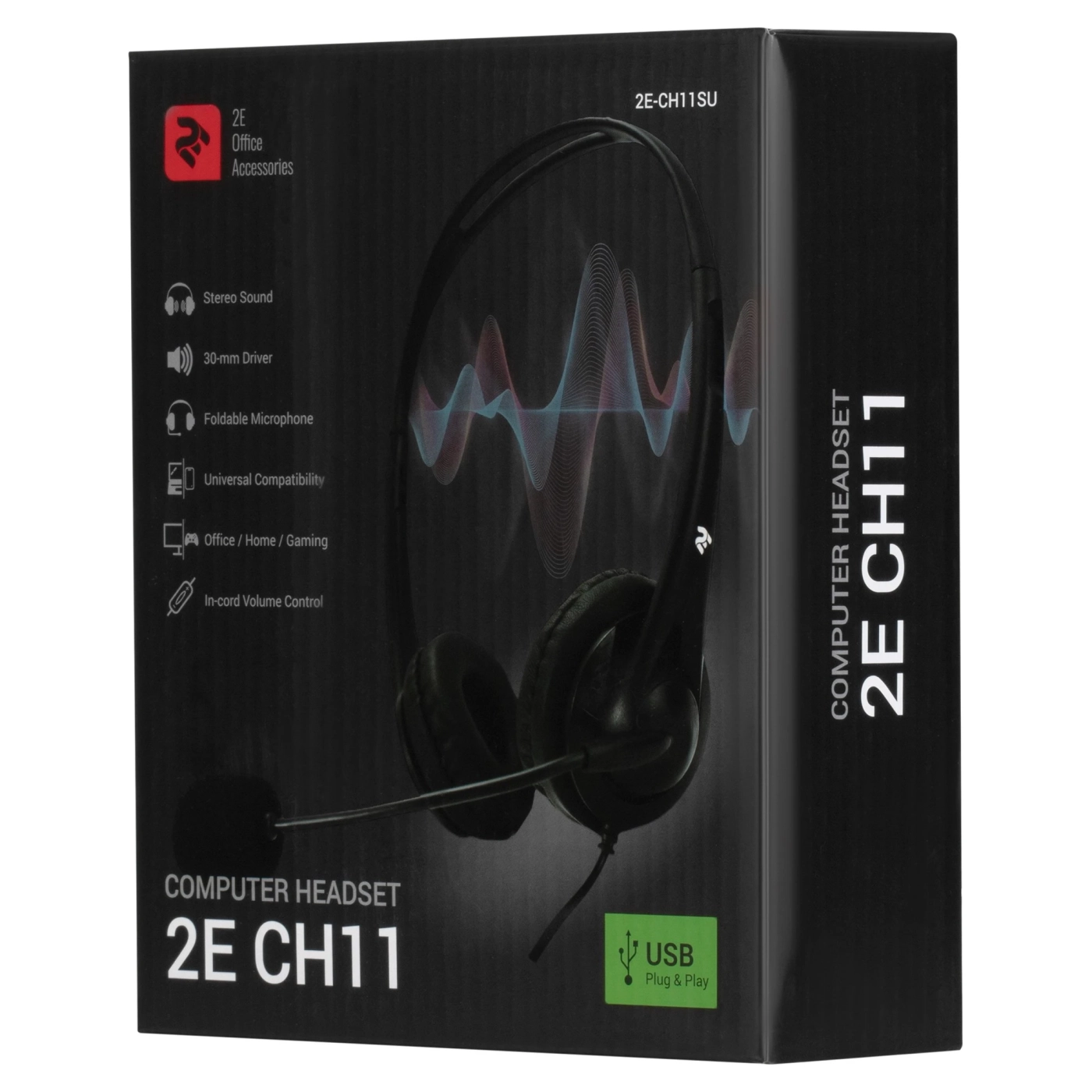 Купить Наушники 2E CH11 On-Ear USB Black (2E-CH11SU) - фото 7