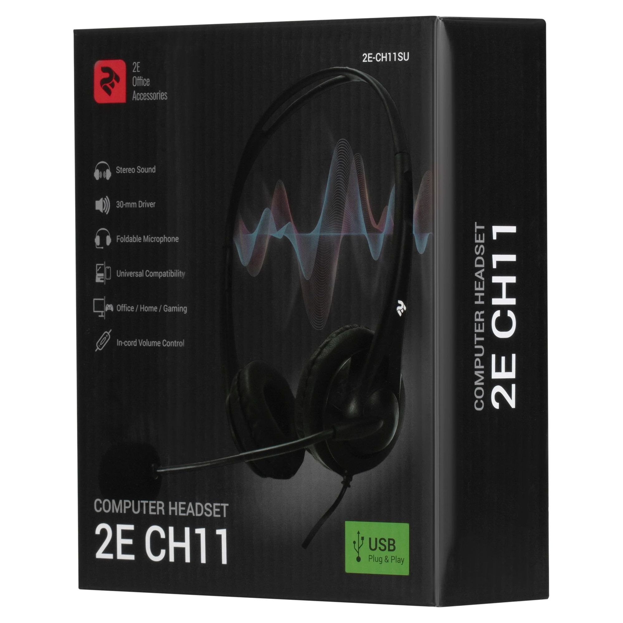 Купить Наушники 2E CH11 On-Ear USB Black (2E-CH11SU) - фото 7