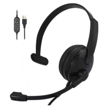 Купити Навушники 2E CH12 Mono USB Black (2E-CH12MU) - фото 2