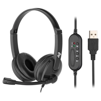 Купити Навушники 2E CH12 Over-Ear USB Black (2E-CH12SU) - фото 1