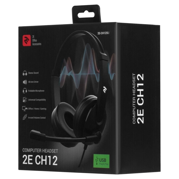 Купить Наушники 2E CH12 Over-Ear USB Black (2E-CH12SU) - фото 7