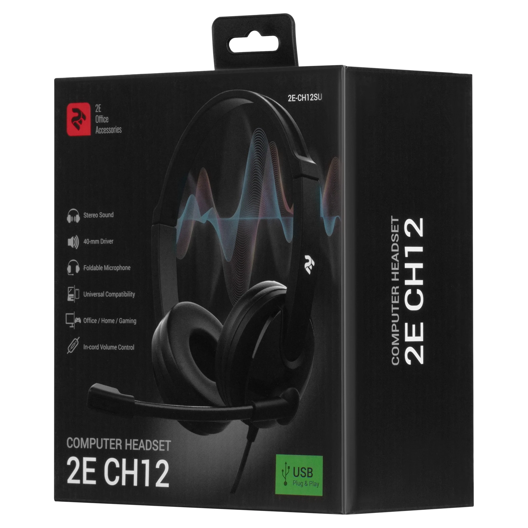 Купить Наушники 2E CH12 Over-Ear USB Black (2E-CH12SU) - фото 7