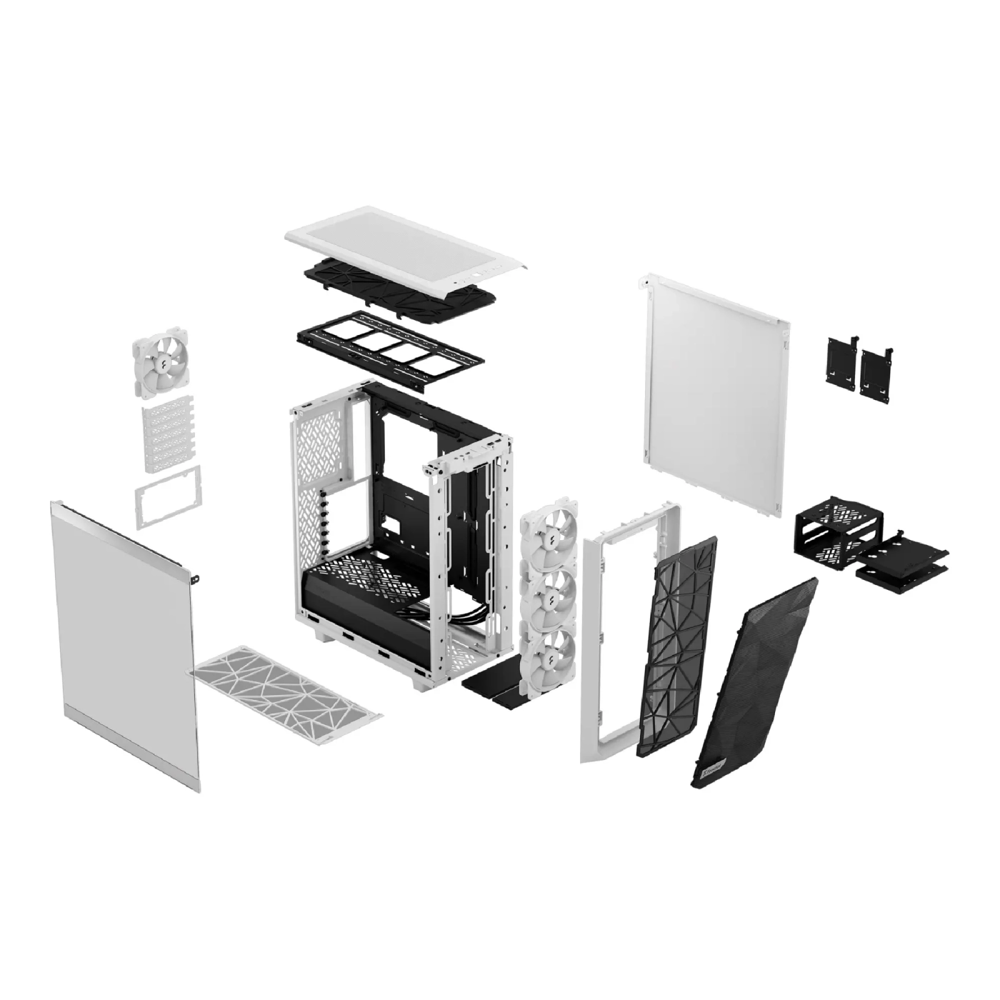 Купити Корпус Fractal Design Meshify 2 Compact RGB White TG (FD-C-MES2C-08) - фото 7