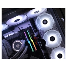 Купити Вентилятор ID-Cooling TF-12025-SW, 120x120x25мм, 4-pin, White - фото 5