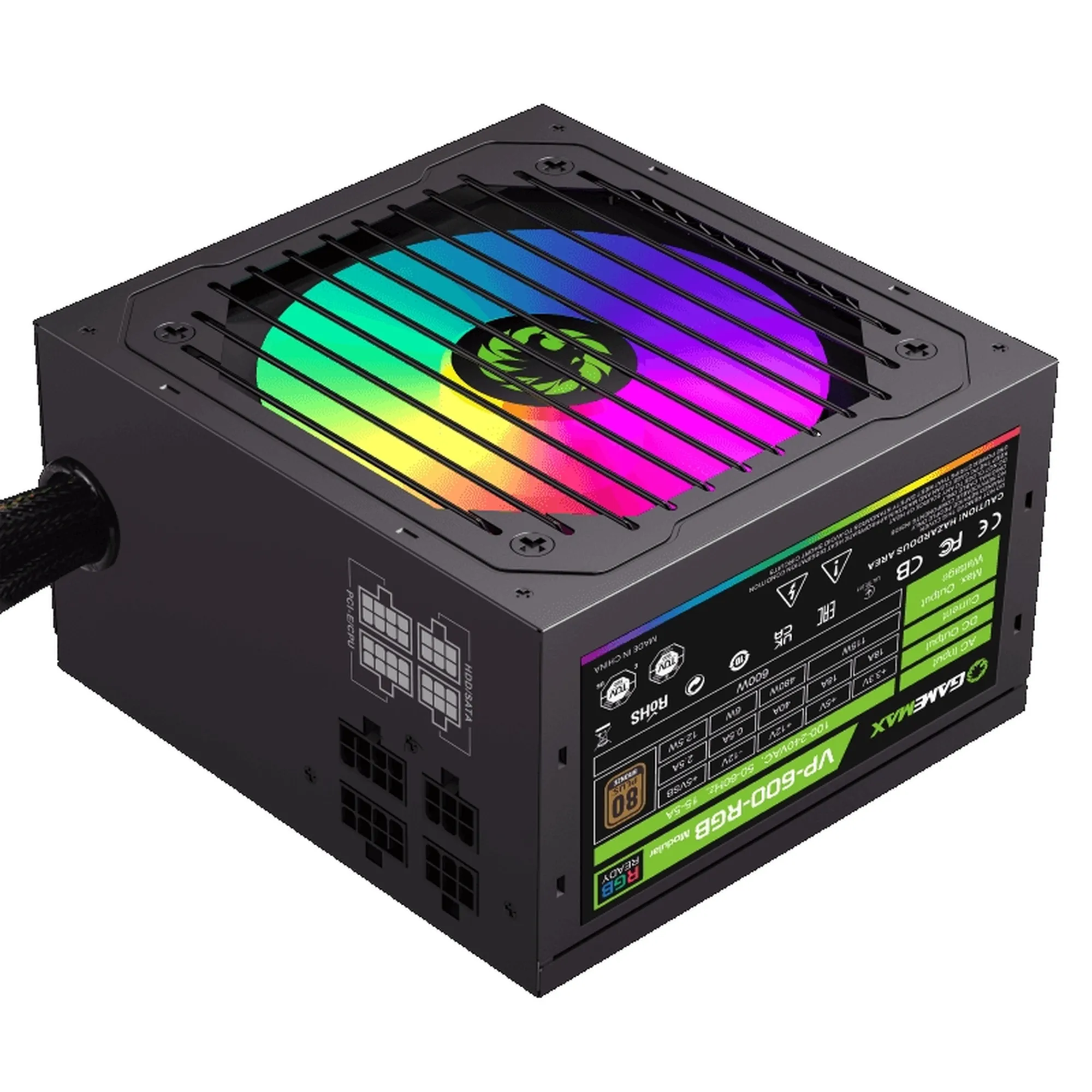 Купить Блок питания GameMax VP-600-RGB-M (VP-600-M-RGB) - фото 1