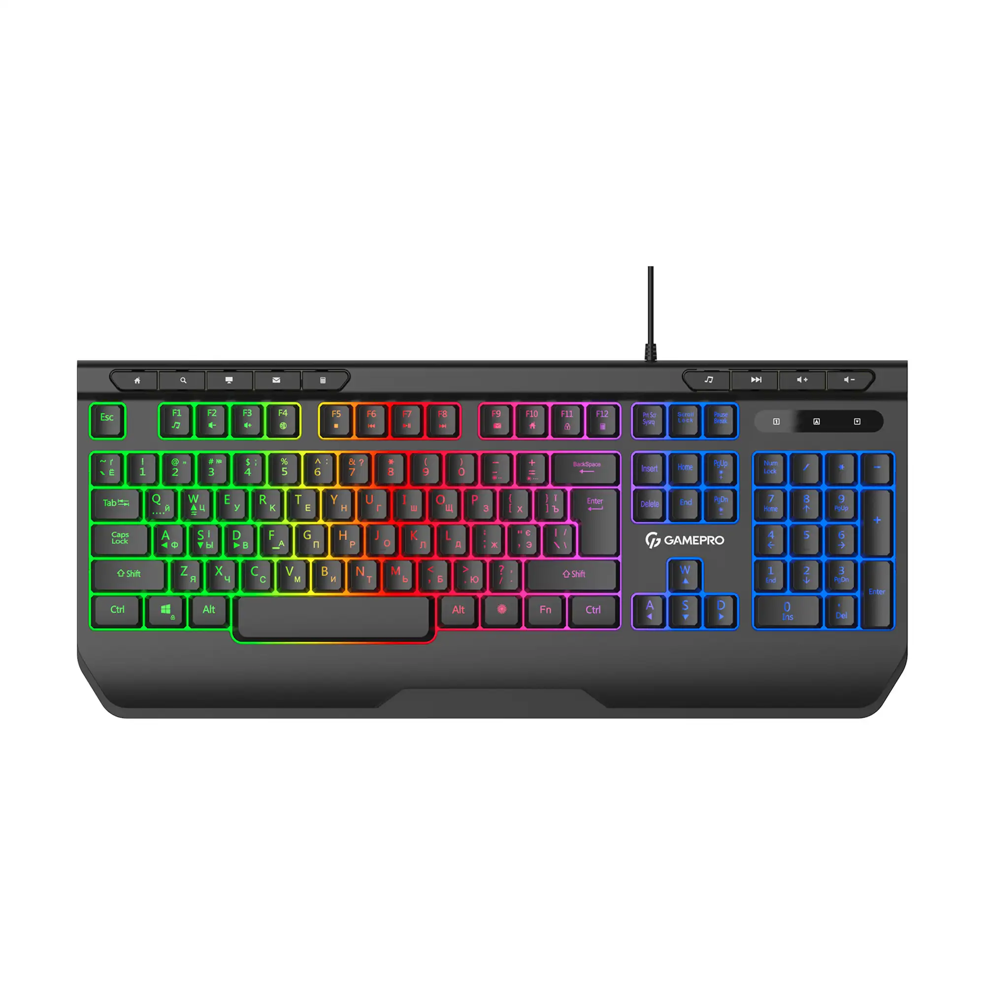 Купити Клавіатура Gamepro GK550 Black - фото 1