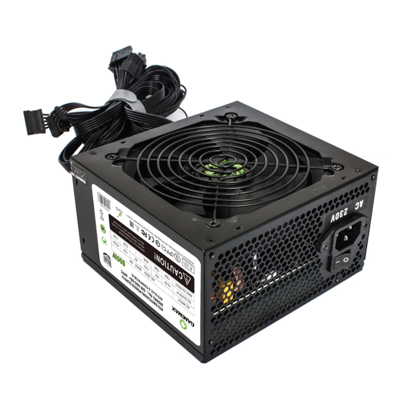 Купить Блок питания Gamemax 600W GM-600 80+ APFC Black - фото 2
