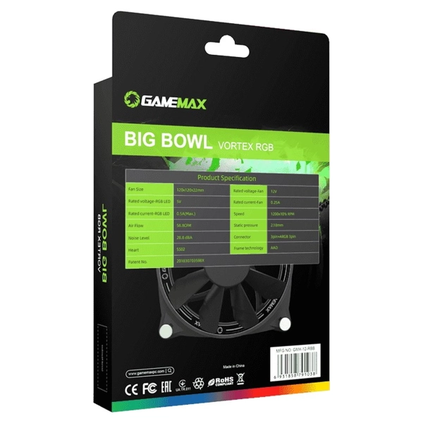 Купить Вентилятор Gamemax GMX-12-RBB - фото 9