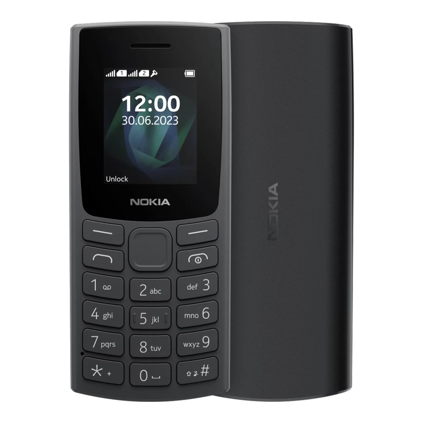 Купити Мобільний телефон Nokia 105 SS 2023 Charcoal без ЗУ (6438409087263) (1GF019EPA2C02) - фото 1