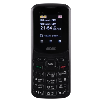 Купить Мобильный телефон 2E E180 2023 Black (688130251044) - фото 1