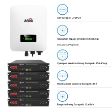 Купити Система зберігання енергії Solarverse SVR32-1AF6K1-LDY12K1-0 6kW 12kWh 5BAT LiFePO4 6000 циклів - фото 6