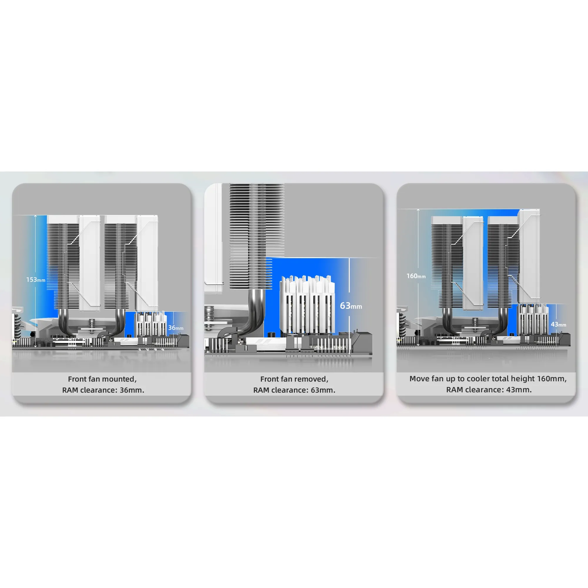Купить Процессорный кулер ID-Cooling Frozn A620 ARGB White - фото 16