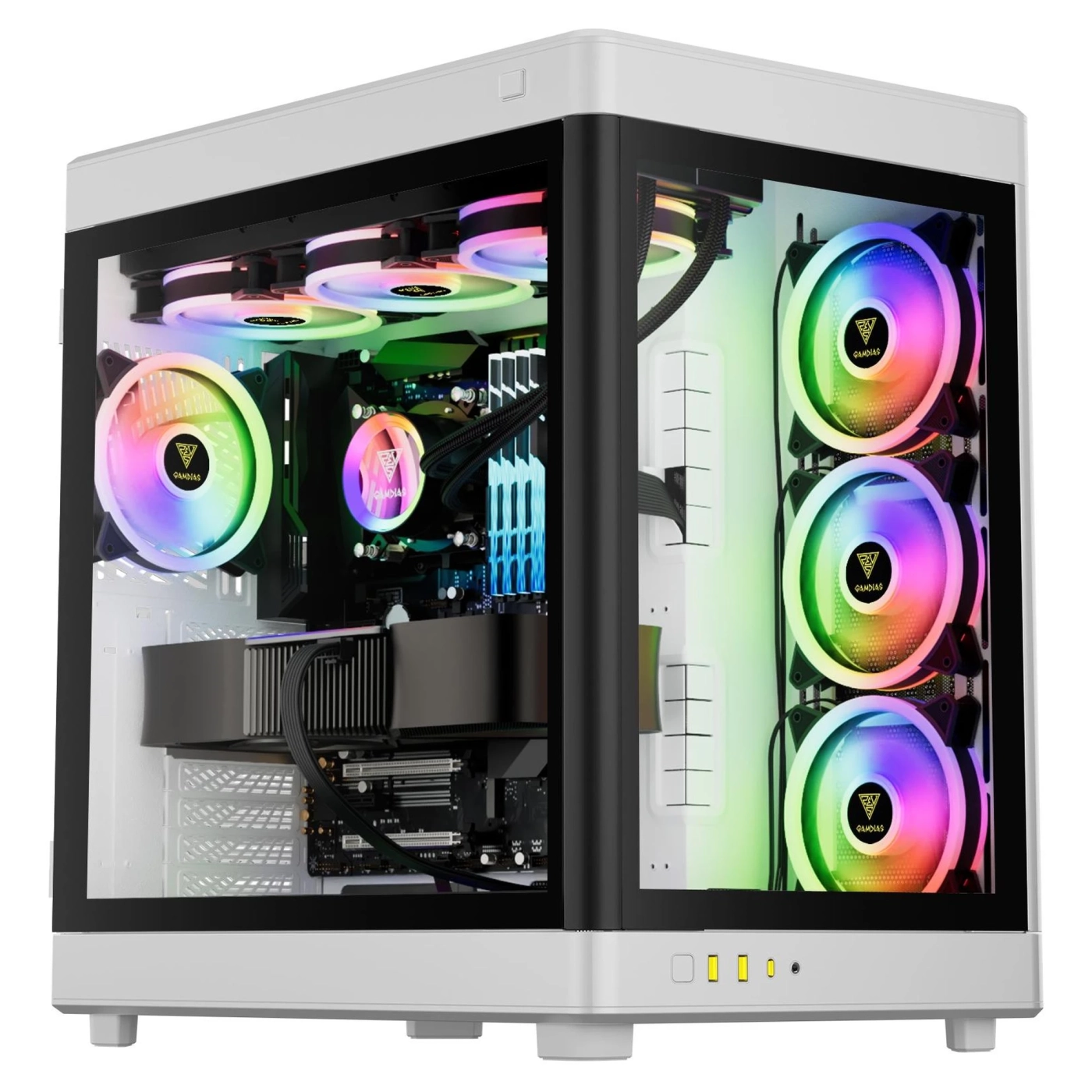 Купить Корпус GAMDIAS NESO P1 W FULL-Tower PC Case - фото 1