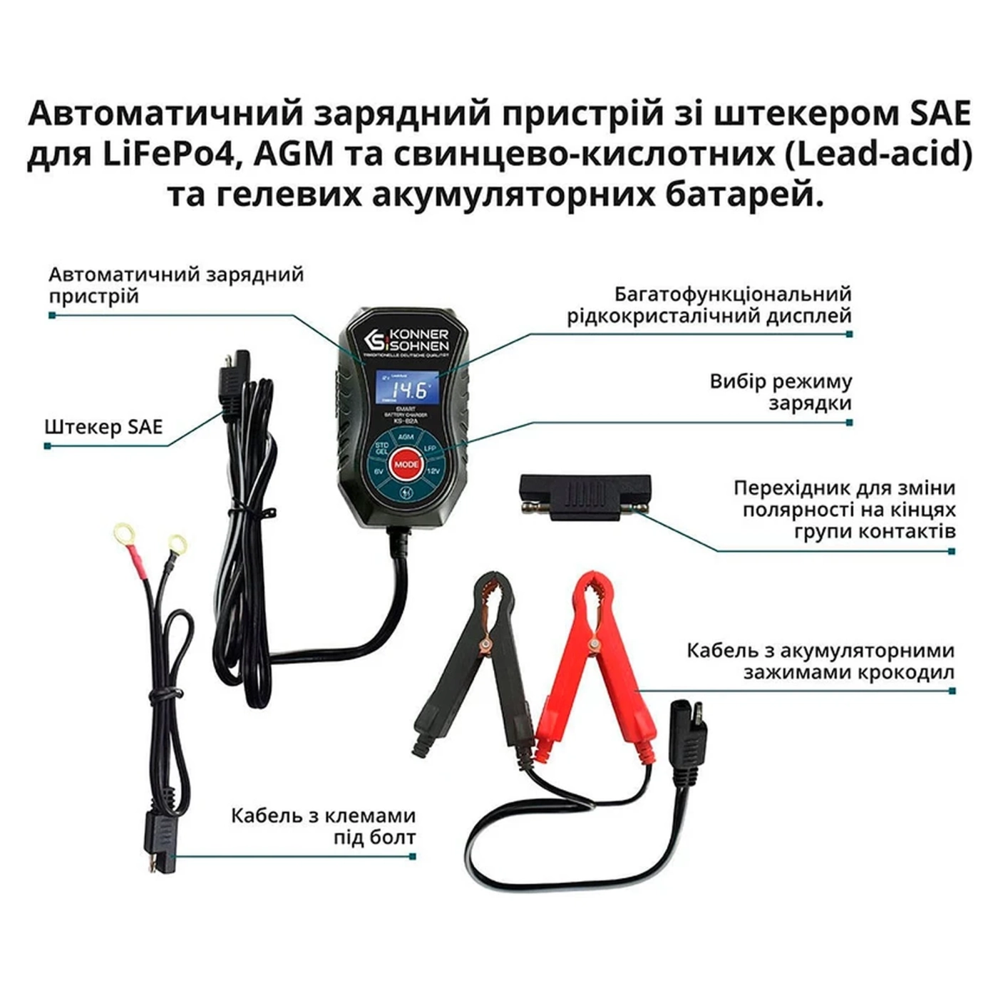 Купить Автоматическое зарядное устройство Auto Welle KS-B2A - фото 7