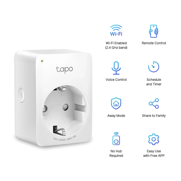 Купити Wi-Fi розетка TP-Link Tapo P100 (TAPO-P100-1-PACK) - фото 3