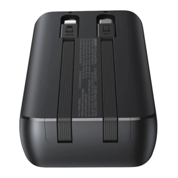 Купить Павербанк УМБ Joyroom 20000mAh 30W PD mini power bank USB-C Lightning cables (JR-PBC07) Black - фото 4