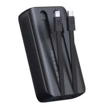 Купить Павербанк УМБ Joyroom 20000mAh 30W PD mini power bank USB-C Lightning cables (JR-PBC07) Black - фото 5