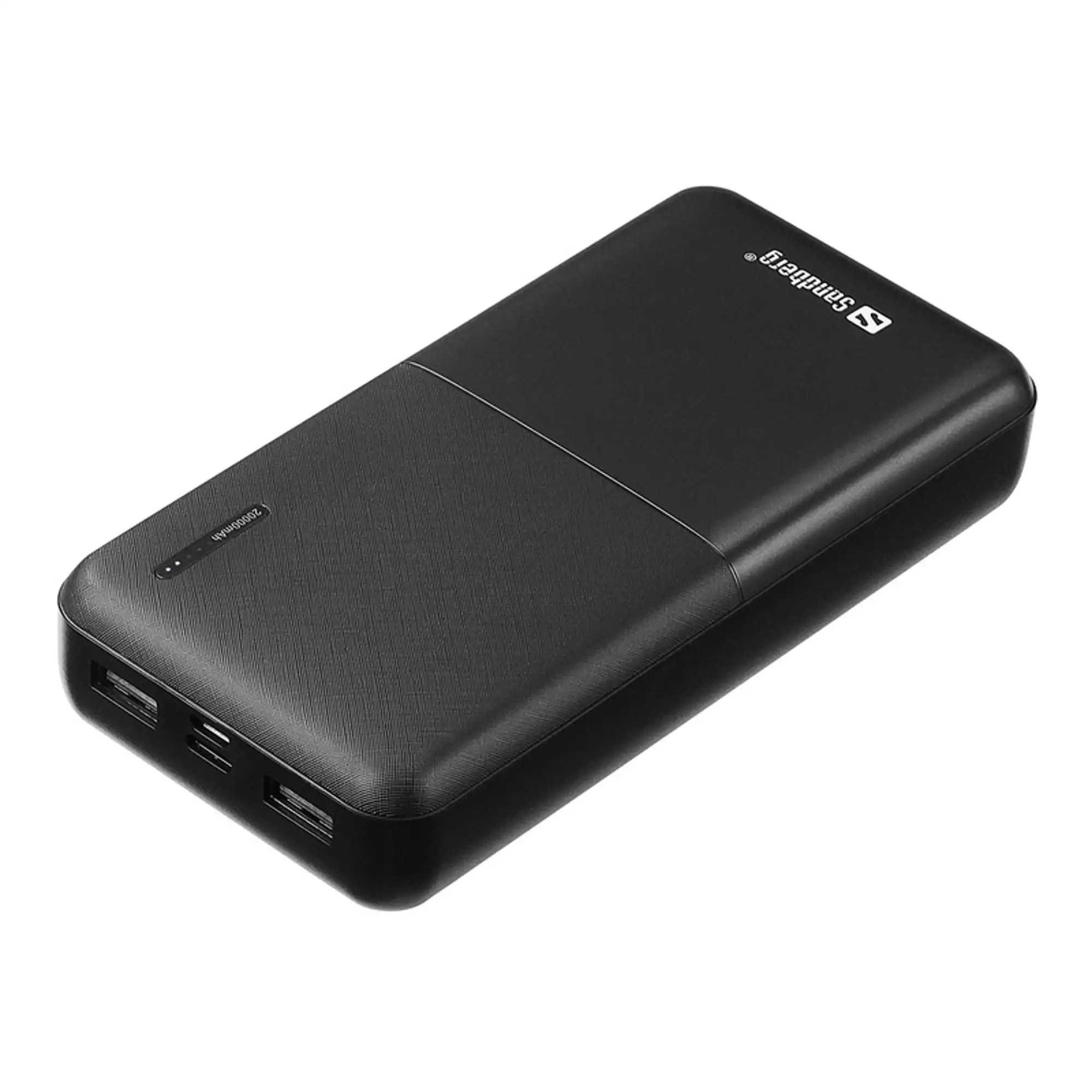 Купити Павербанк УМБ Sandberg 20000 mAh Saver UPS mode, 2xUSB, 2.4A, Type-C + MicroUSB (320-42) Black - фото 1