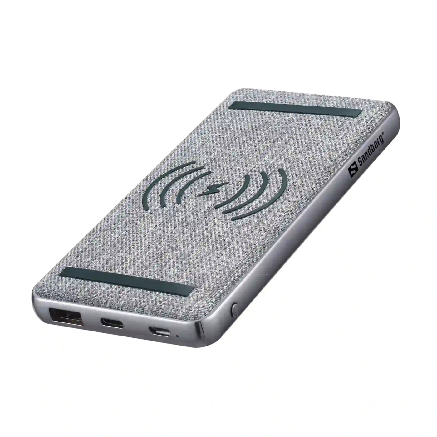 Купити Павербанк УМБ Sandberg PD 10000mAh 20W, Wireless QI 15W, USB-A Type-C OUT (420-61_VW)  Gray - фото 1